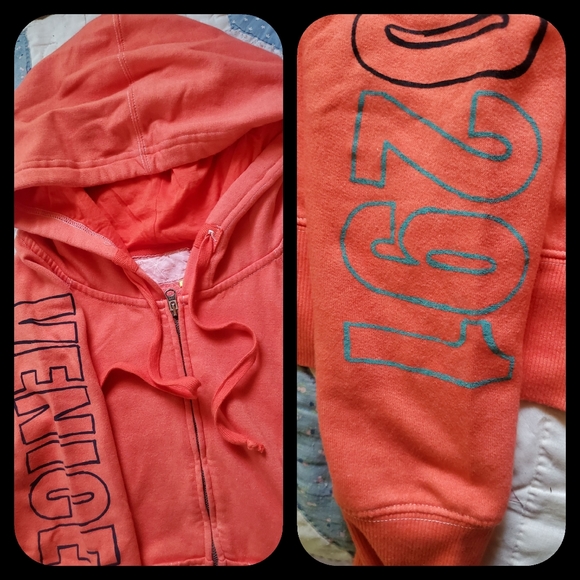 🌈GIFTED 💋💝 Venice 291 Orange Hoodie Sweatshirt - Picture 10 of 16